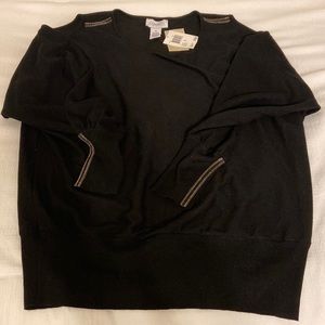 Black sweater with rhinestones